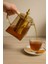 Borosilikat Cam Amber Metal Süzgeç Ve Kapaklı Demlik Piramit 950 Ml 3