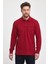 Erkek Uzun Basic Polo Yaka Cepli Düz Sarı Sweatshirt 5