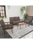 Modern Serisi Balkon, Bahçe, Cafe - Metal Kanepe Koltuk Takımı - 2+1+1 Sehpalı - Cappucino 3