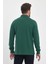 Erkek Uzun Basic Polo Yaka Cepli Düz Sarı Sweatshirt 4
