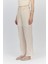 Natural %100 Pamuk Astarlı Yüksek Bel Bağlamalı Kemer Detaylı PANTOLON6941 3