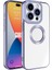 Apple iPhone 15 Pro Max Kılıf Kamera Korumalı Logo Gösteren F10T Omega Kapak-Lila 1