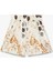 Keten Karışımlı Cepli Desenli Çiçekli Kısa Şort 2