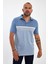 Erkek Basic Polo Yaka Kısa Kol Düz Açık Mavi Tişört 1