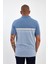 Erkek Basic Polo Yaka Kısa Kol Düz Açık Mavi Tişört 5