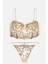 Brodeli Bralet Külot Takım - Kapsız - Fashion - 2714 - Ten 1