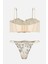 Brodeli Bralet Külot Takım - Kapsız - Fashion - 2714 - Ten 2