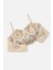 Brodeli Bralet Külot Takım - Kapsız - Fashion - 2714 - Ten 4
