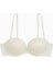 Olympos 2536 Ekru Double Push Up / Ekstra Dolgulu Straplez Mikro Basic Sütyen 1