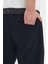 Erkek Bol Lastikli Jogger Basic Chino Siyah Pantolon 3