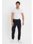 Erkek Bol Lastikli Jogger Basic Chino Siyah Pantolon 4