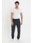 Erkek Bol Lastikli Jogger Basic Chino Siyah Pantolon 1