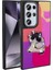 Galaxy S24 Ultra Kılıf Parlayan Kabartmalı Ikonik Figürlü F10T Amas Silikon Kapak-Mor 1
