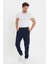Erkek Bol Lastikli Jogger Basic Chino Siyah Pantolon 4