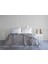 Plume Ponponlu Yatak Örtüsü - Açık Gri 1