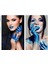 Metalik Mavi 50 ml Konsantre Airbrush Geçici Dövme Boyası Paasche 1