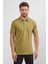 Erkek Basic Cepli Çıtçıtlı Dar Kahverengi Polo Yaka Tişört 1