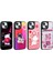 Apple iPhone 14 Kılıf Parlayan Kabartmalı Ikonik Figürlü F10T Amas Silikon Kapak-Pembe 2