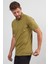 Erkek Basic Cepli Çıtçıtlı Dar Kahverengi Polo Yaka Tişört 4