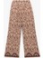 x Melis Ağazat - Viskon Kumaş Etnik Desenli Geniş Paça Pantolon 1