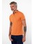 Erkek Dar Basic Polo Yaka Kısa Kol Düz Tarçın Tişört 5