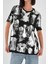 Alexandergardı Parlak Baskılı Bisiklet Yaka Kadın T-Shirt 3