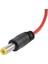 5.5x2.1 mm Erkek Dc Adaptör Kablosu 20 cm (100 Adet) - 12V Kamera LED Uyumlu Güç Kablosu 5