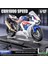 1:12 Alaşımlı Motosiklet Modeli Ses ve Işık Şok Emme Scooter Modeli Koleksiyonluk Süs (Yurt Dışından) 1