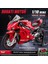1:12 Alaşımlı Motosiklet Modeli Ses ve Işık Şok Emme Scooter Modeli Koleksiyonluk Süs (Yurt Dışından) 1