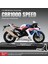 1:12 Ses ve Işık Şok Emicili Alaşım Motosiklet Modeli Motosiklet Koleksiyonu Süsleri (Yurt Dışından) 1