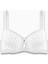 Çapraz Lastik Detaylı Dantelli Dekolte Sütyen - Double Push Up - Fashion - 2510 - Ekru 1