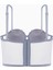 Rosali Dantelli Büstiyer Sütyen - Soft Push Up, Dolgulu - Fashion - 2501 - Gri 4