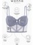 Rosali Dantelli Büstiyer Sütyen - Soft Push Up, Dolgulu - Fashion - 2501 - Gri 5