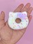 Fiyonklu Donut Taba Squishy Kedi Pati Sıkma 7 cm Pullu Pati Sukuşi - Mor 3
