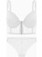Noa Dantelli Büstiyer Sütyen Külot Takım - Push Up, Dolgulu - Fashion - 2509 - Ekru 1