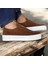 Kahve Süet Lastik Detaylı Günlük Rahat Sneaker 1