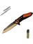 Kişiye Özel Mtech Turuncu Çakı 4-17-1 21 cm 1