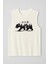 Erkek %100 Pamuk Bisiklet Yaka Bear Baskılı Kolsuz T-Shirt 1
