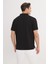 AC&Co / Altınyıldız Classics Erkek Çekmeyen Pamuklu Kumaş Regular Fit Rahat Kesim Koyu Siyah Kıvrılmaz Polo Yaka Cepli Tişört 6
