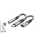 GJ-018 Type-C To 3.5mm + Type-C F Kablo Car Şarj 100W 1