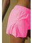 Pembe Yan Fermuarlı Mini Boy Kadın Mayo Deniz Şortu 816P 1