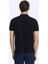 Lacivert Düz Polo Yaka %100 Pamuk T-Shirt 5