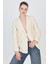Natural Keten Görünümlü %100 Pamuk Astarlı Blazer Ceket 6023-3 1