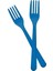 Lacivert Plastik Çatal 1