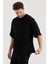 Alexandergardı Yırtmaçlı Basic Oversize T-Shirt (UN-70418) 1
