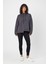 Alexandergardı Yanları Yırtmaçlı Kapüşonlu Oversize Sweatshirt (B22-37600) 1
