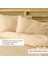 %100 Pamuk Saten Supreme Basic Super King Size Nevresim Seti Bej (260X240 Cm) 2