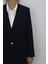 Fistan Store Kadın Lacivert Klasik Kesim Normal Kalıp Çift Düğmeli Büyük Beden Yazlık Blazer Ceket 2