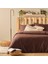 %100 Pamuk Saten Supreme Basic Super King Size Nevresim Seti Kahverengi (260X240 Cm) 1