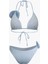Mavi Gül Detaylı Bikini Takımı 2